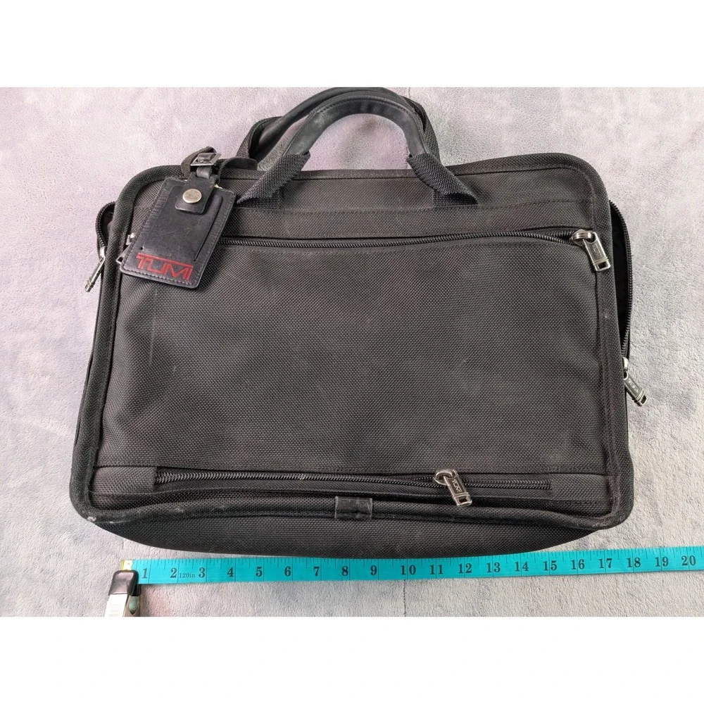 Tumi Alpha Essential Briefcase Laptop Cabin Bag Expandable For Clothes 26130D4